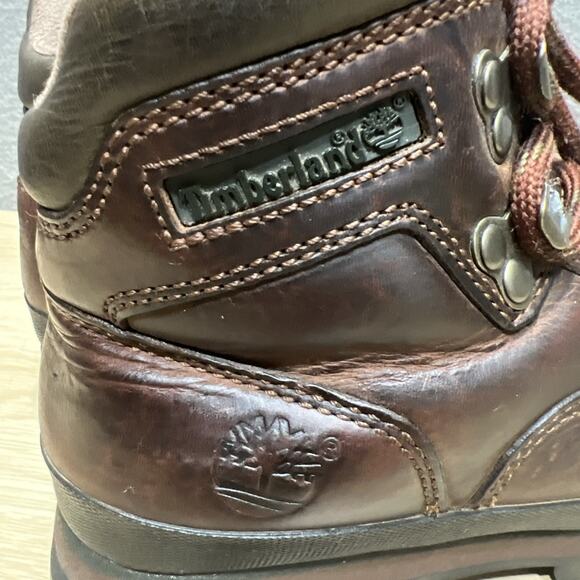 Vintage Timberland Brown Leather Ankle Boots euro Hiker 95310 Womens Size 6 - Picture 4 of 8